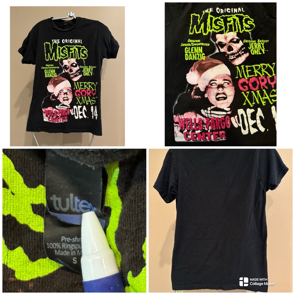 The Original Misfits - Philadelphia Wells Fargo event shirt (Merry Gory Xmas)